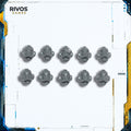 Horus Heresy Space Marines Mark IV Tactical Squad Helmets x 10 - Bits (Bitz)