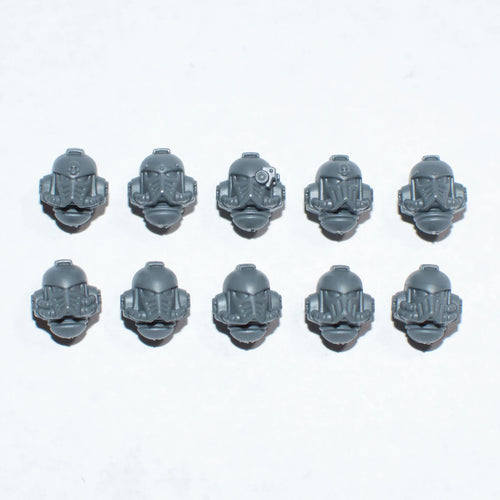 Horus Heresy Space Marines Mark IV Tactical Squad Helmets x 10 Bits Bitz