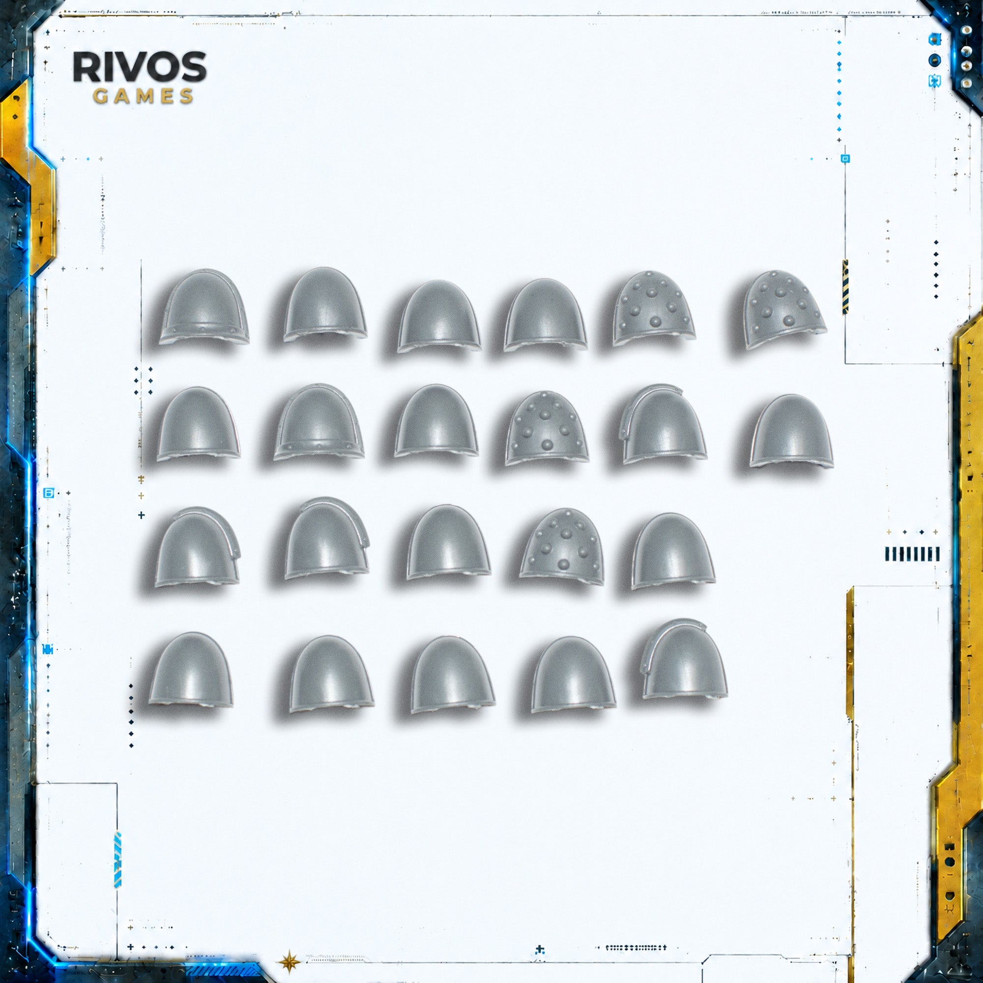 Horus Heresy Space Marines Mark IV Tactical Squad Shoulder Pads x 22 - Bits (Bitz)