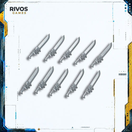 Horus Heresy Space Marines Mark IV Tactical Squad Combat Blades x 10 Bits Bitz