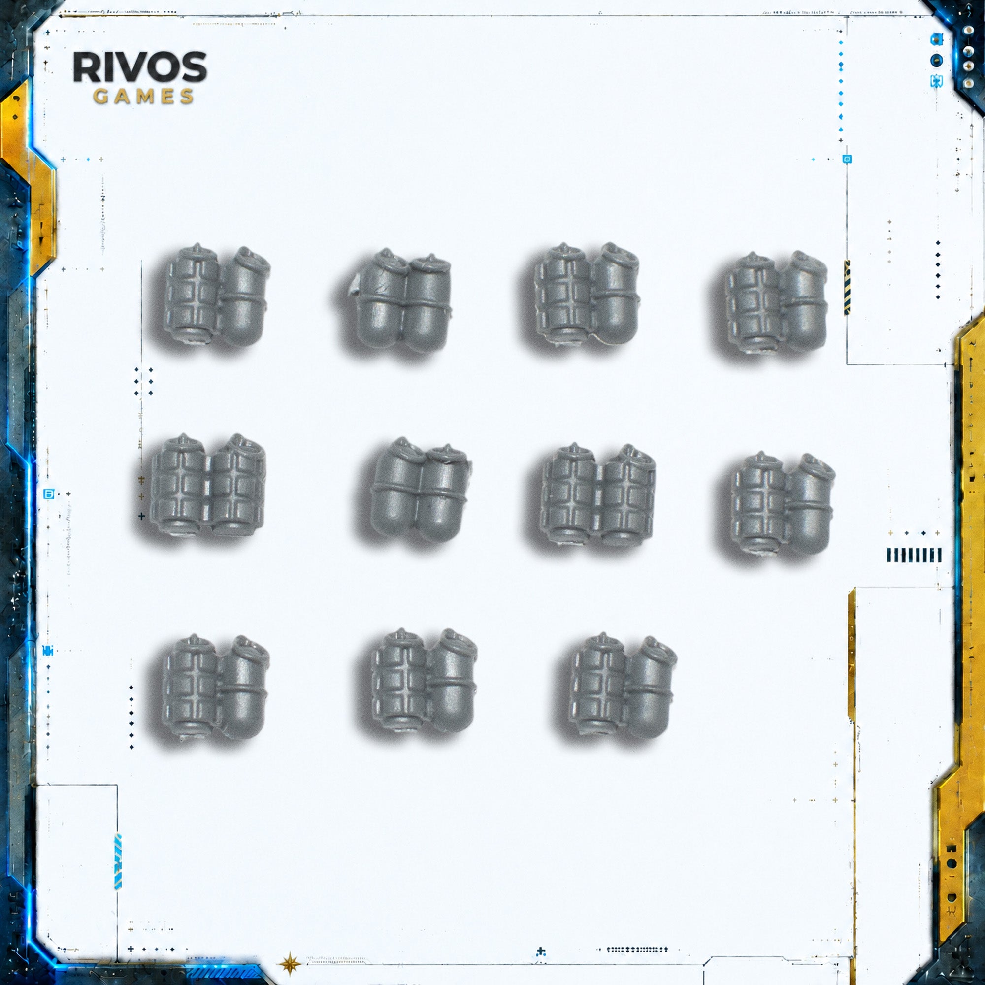 Horus Heresy Space Marines Mark IV Tactical Squad Grenades x 11 - Bits (Bitz)
