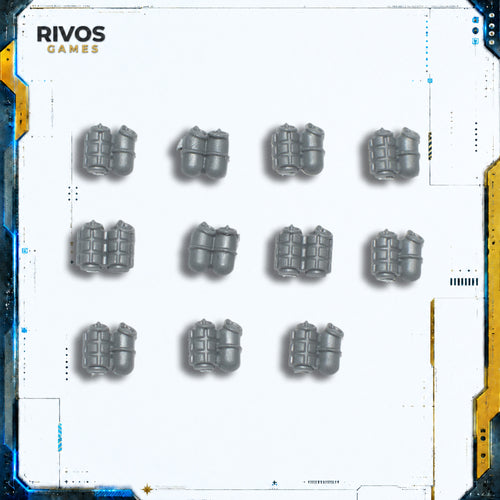 Horus Heresy Space Marines Mark IV Tactical Squad Grenades x 11 Bits Bitz