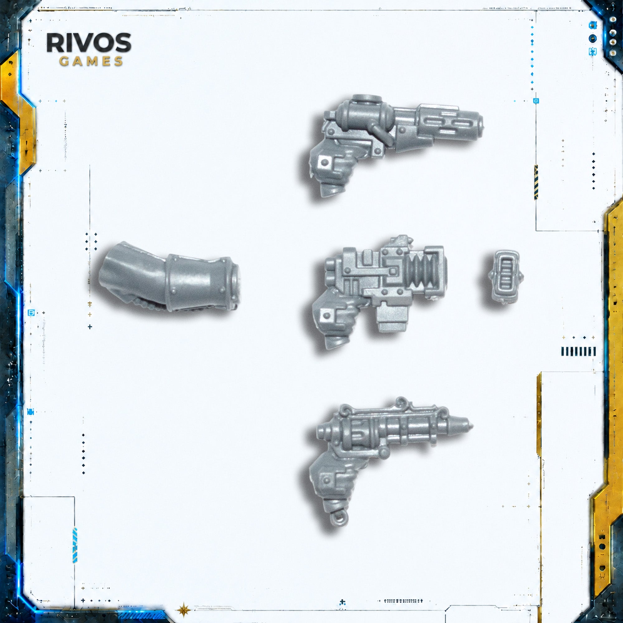 Horus Heresy Solar Auxilia Tactical Command Section Marshal Pistols - Bits (Bitz)