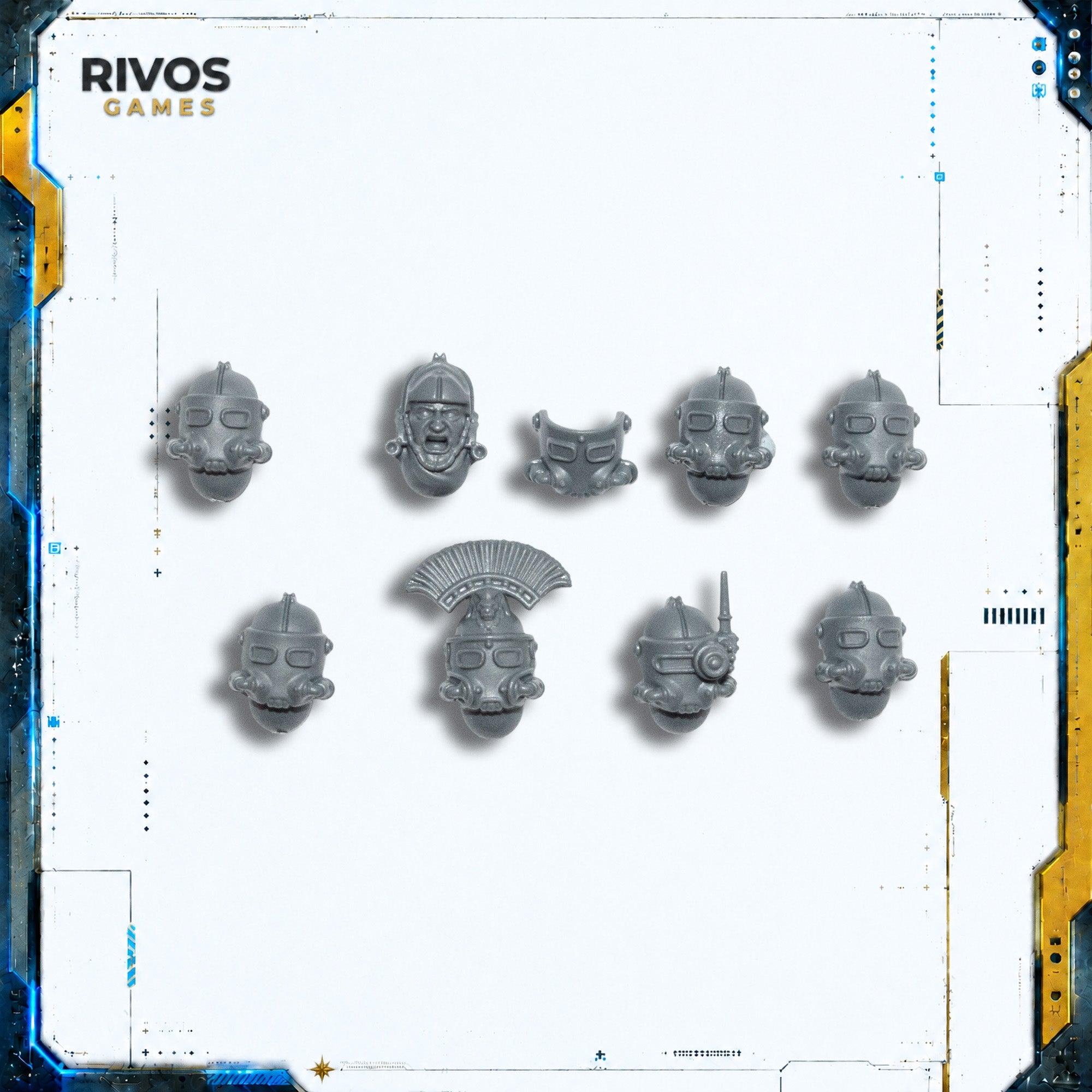 Horus Heresy Solar Auxilia Tactical Command Section Heads x 8 - Bits (Bitz)