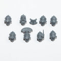Horus Heresy Solar Auxilia Tactical Command Section Heads x 8 - Warhammer - Spare Part