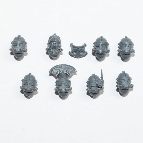 Horus Heresy Solar Auxilia Tactical Command Section Heads x 8 - Warhammer - Spare Part