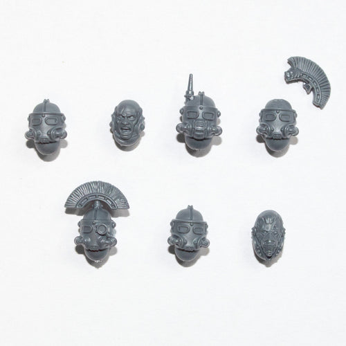 Horus Heresy Solar Auxilia Tactical Command Section Heads x 7 - Warhammer - Kitbash Bit