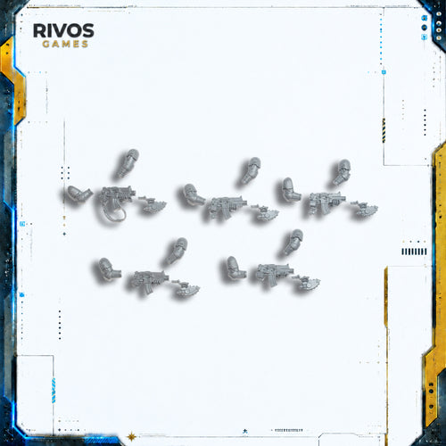 Horus Heresy Space Marines MKVI Command Squad Bolters x 5 Bits Bitz