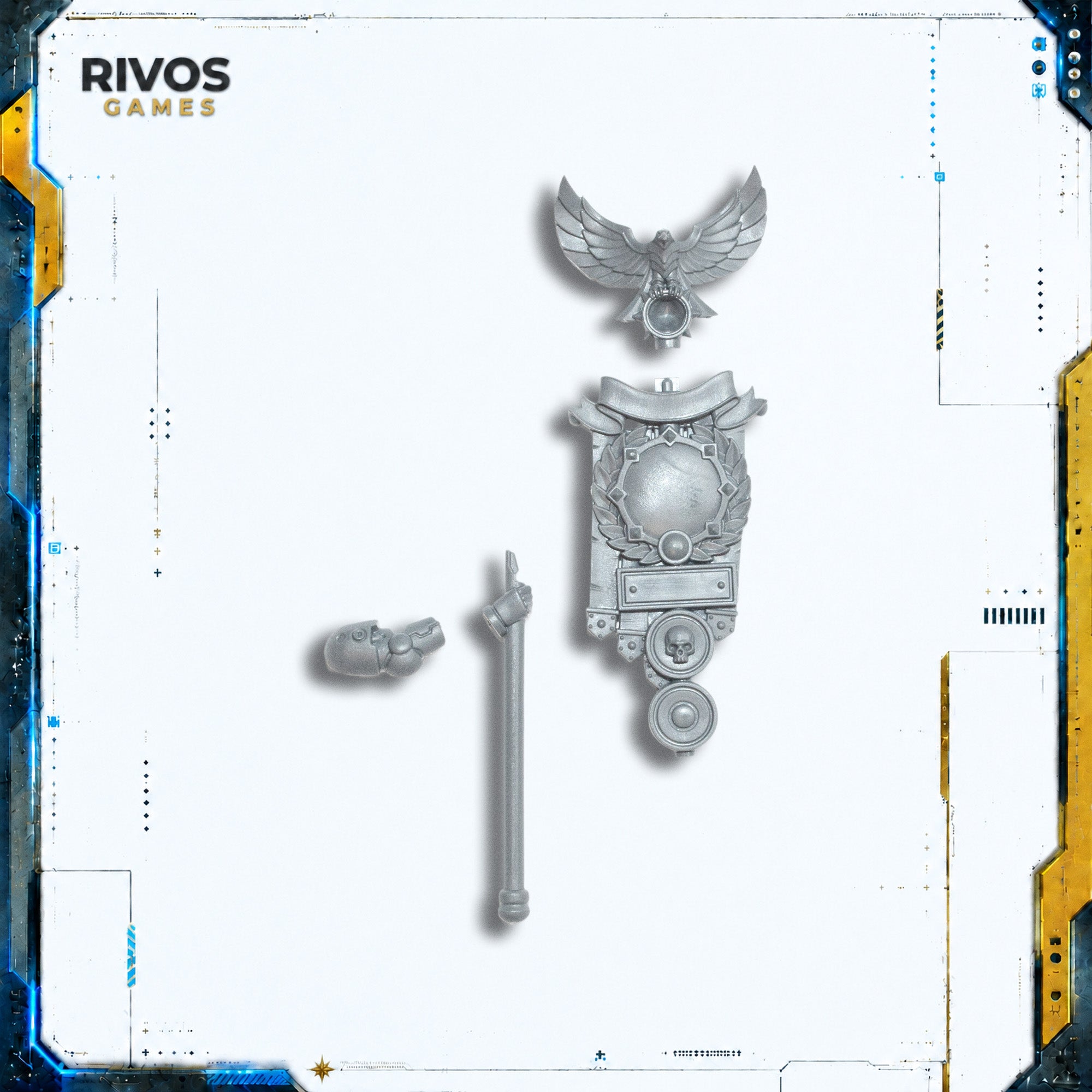 Horus Heresy Space Marines MKVI Command Squad Legion Standard B - Bits (Bitz)
