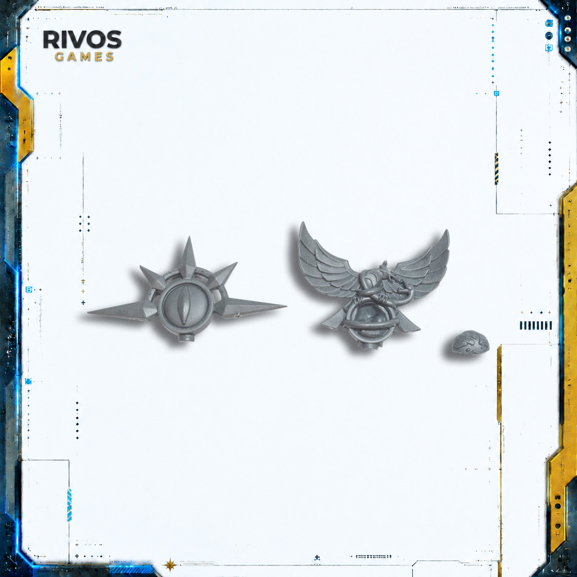 Horus Heresy Space Marines MKVI Command Squad Traitor Icons - Bits (Bitz)