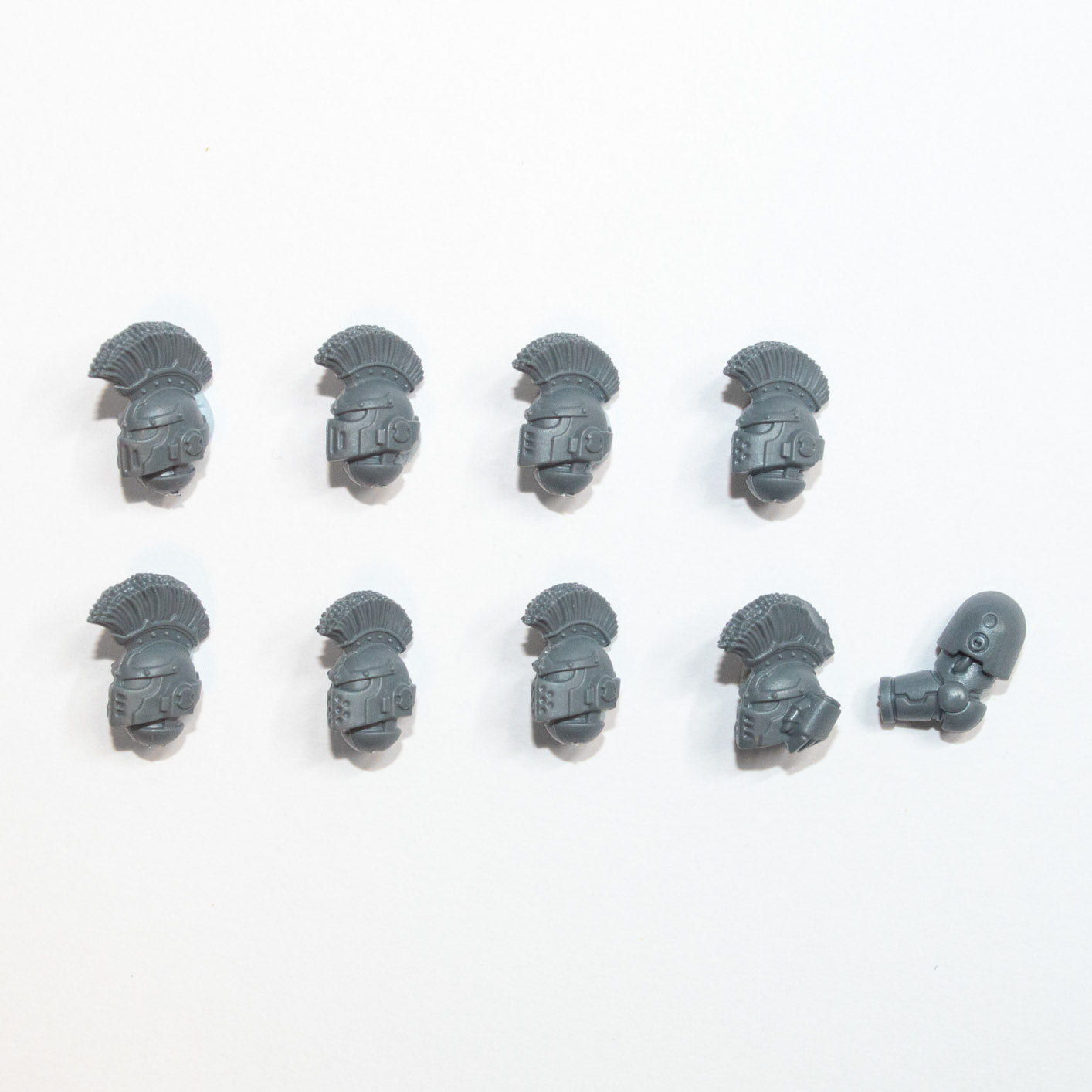 Horus Heresy Space Marines MKVI Command Squad Helmets x 8 - Warhammer - Conversion Part