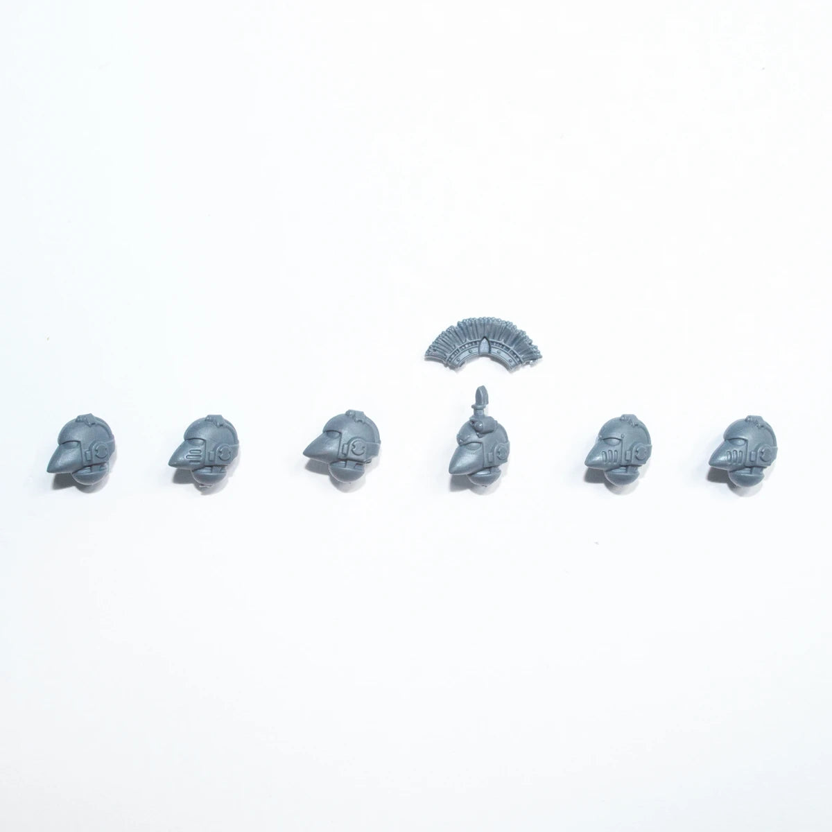 Horus Heresy Space Marines MKVI Command Squad Helmets x 6 Bits Bitz