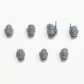 Horus Heresy Space Marines MKVI Command Squad Heads x 7 - Warhammer - Spare Part