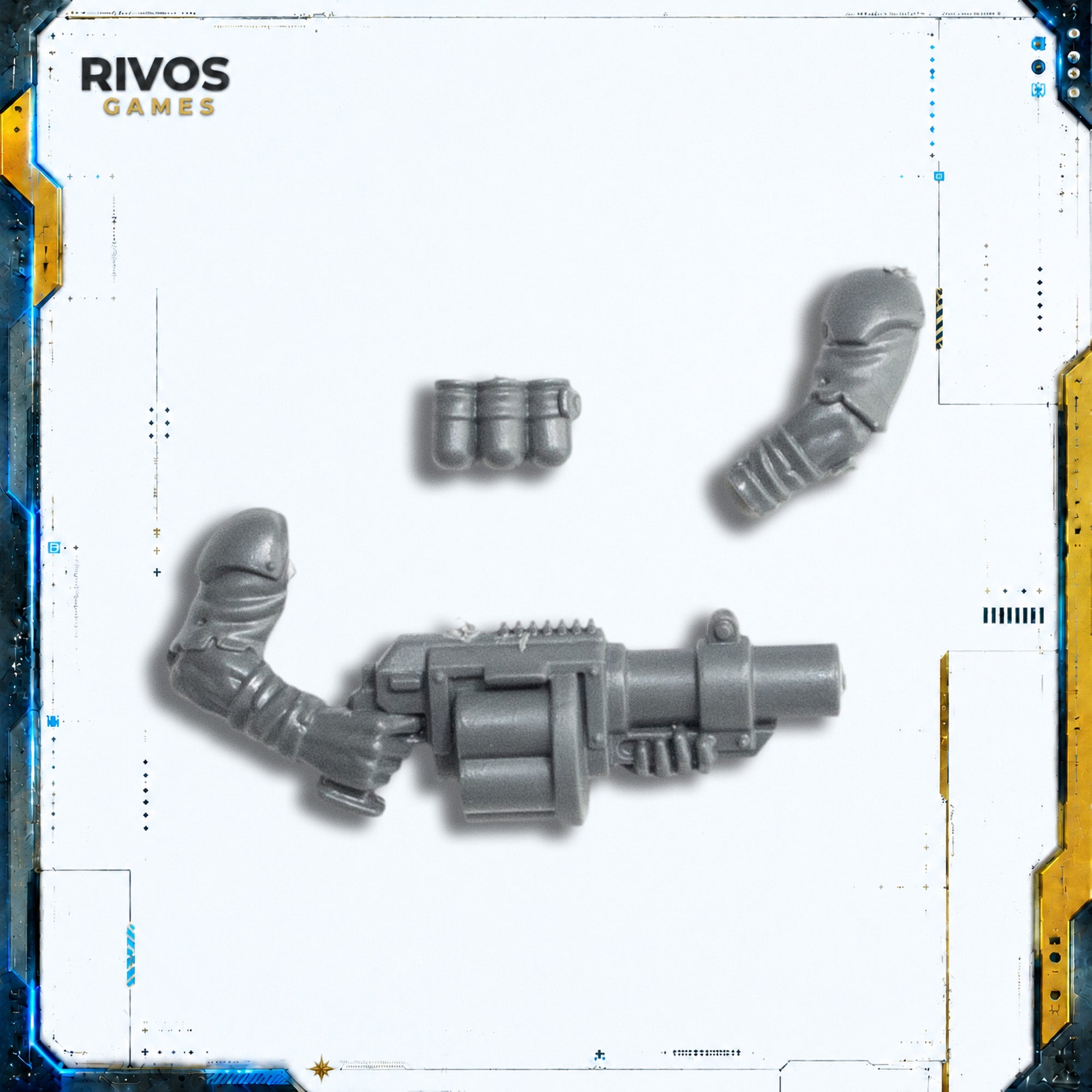 Warhammer 40K Genestealer Cults Neophyte Hybrids Grenade Launcher - Bits (Bitz)