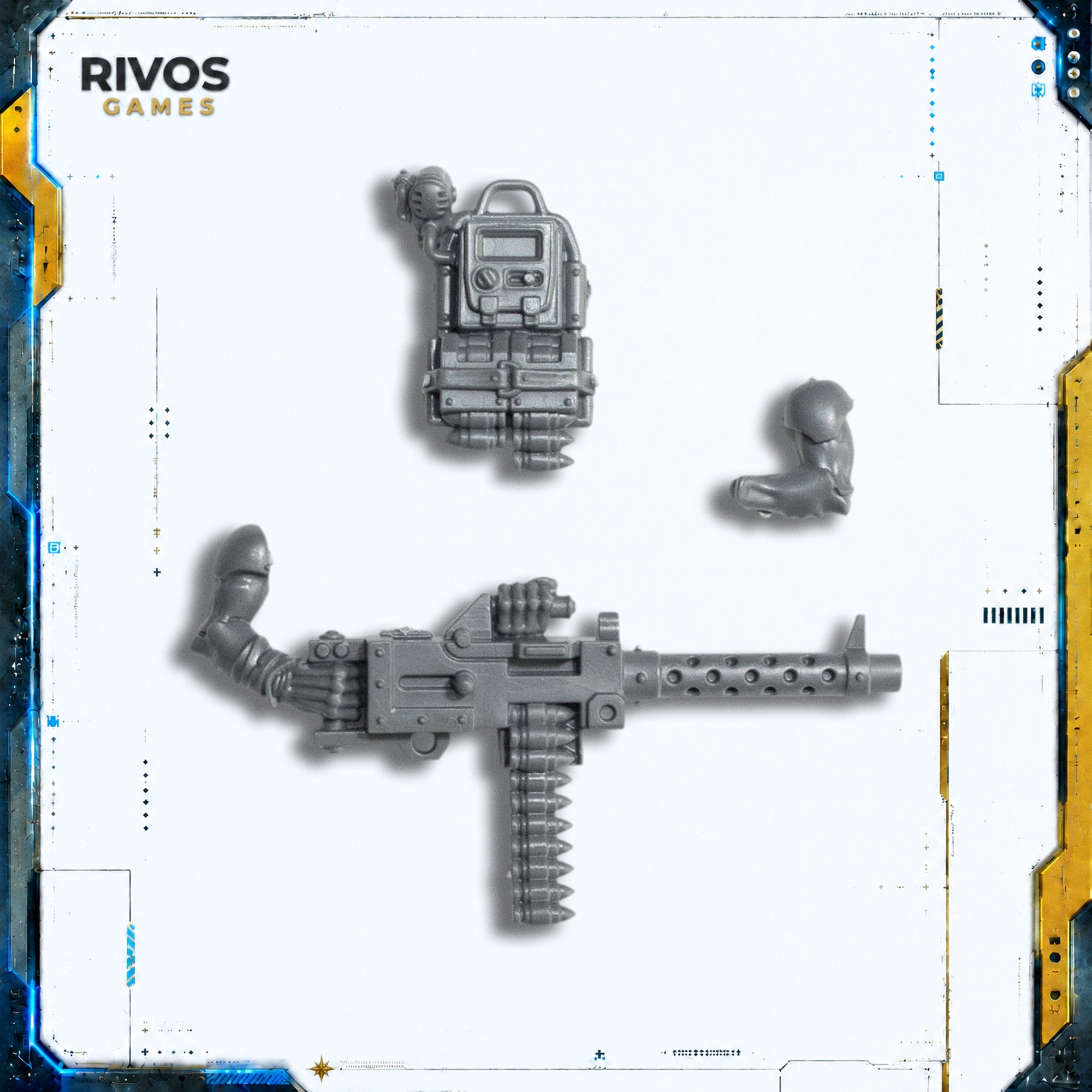 Warhammer 40K Genestealer Cults Neophyte Hybrids Heavy Stubber - Bits (Bitz)
