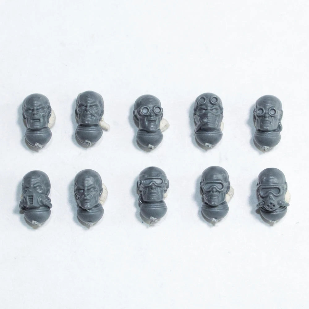 Warhammer 40K Genestealer Cults Neophyte Hybrids Heads x 10 Bits Bitz