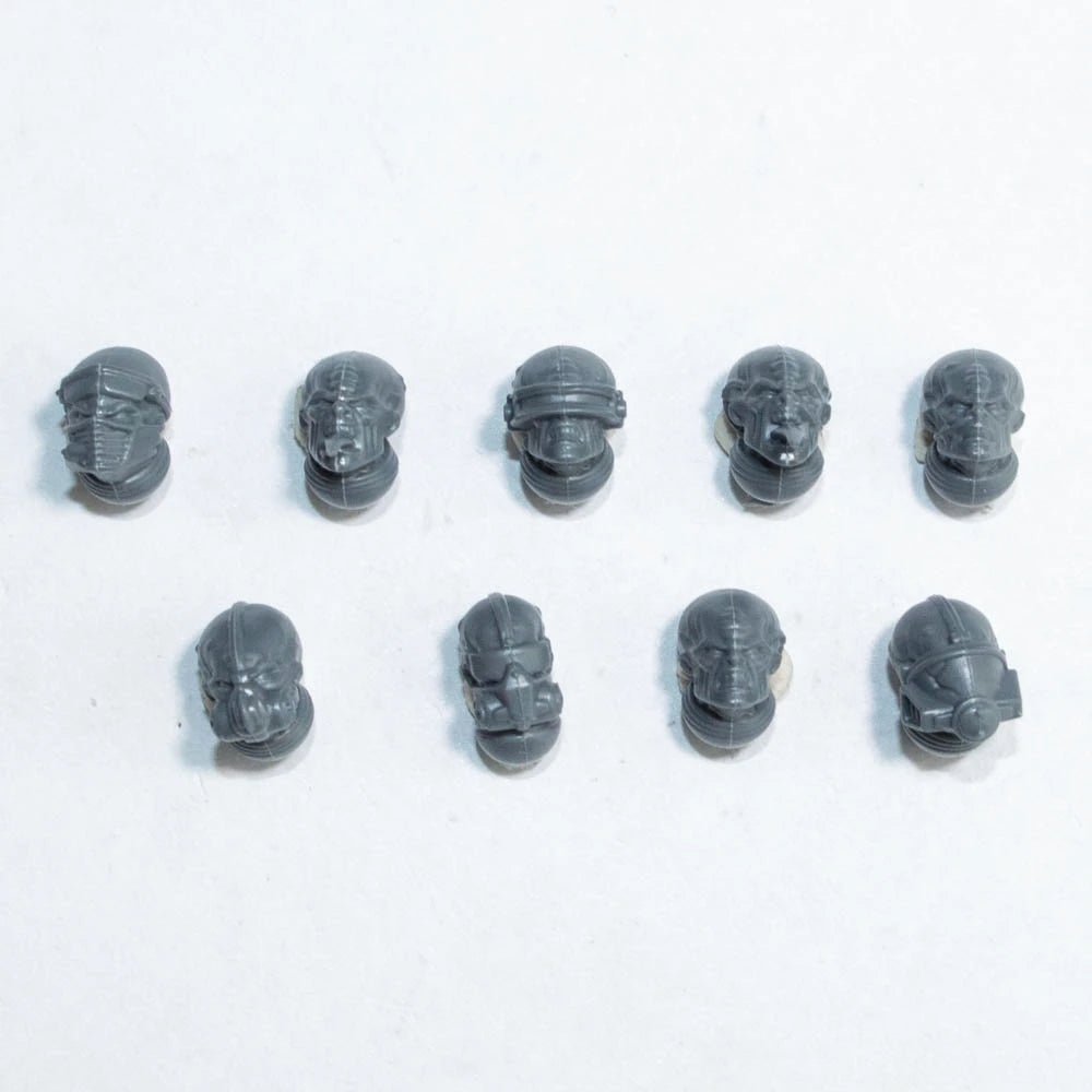 Warhammer 40K Genestealer Cults Neophyte Hybrids Heads x 9 Bits Bitz