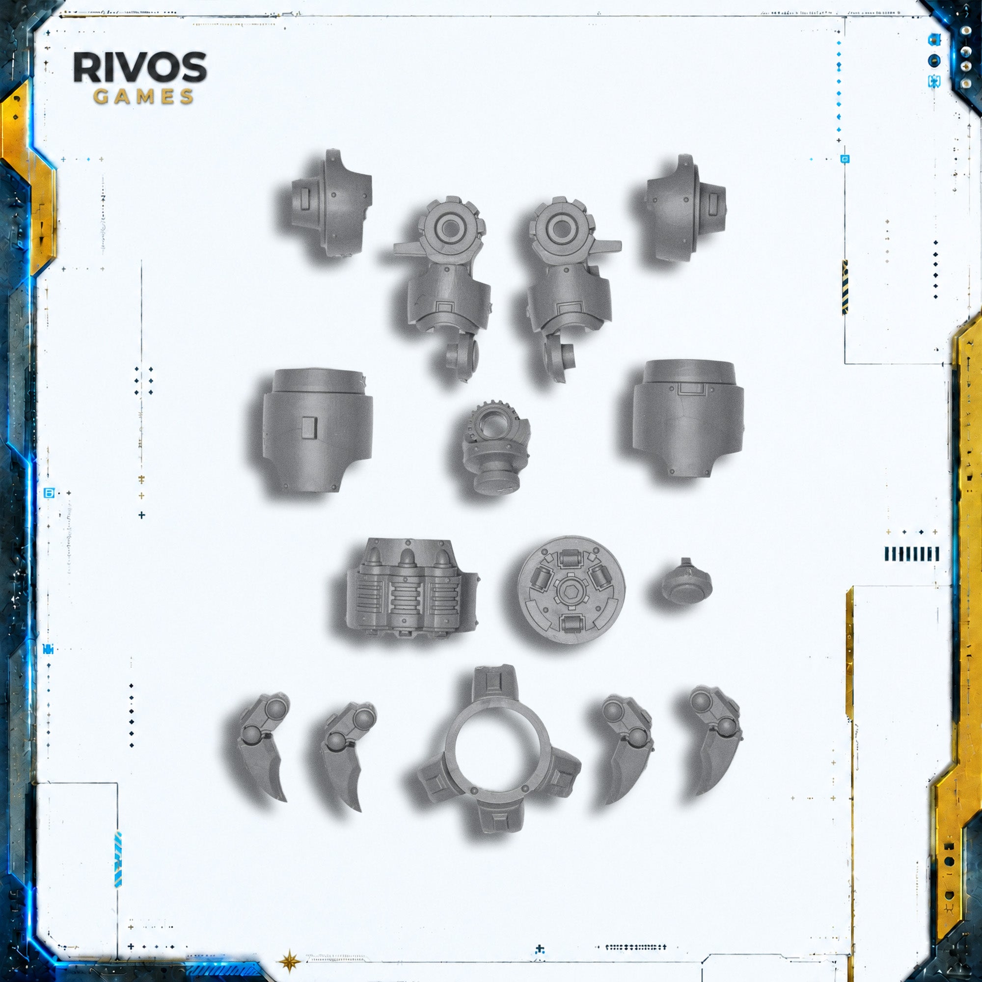 Warhammer 40K Space Marines Brutalis Dreadnought Right Arm with Talons - Bits (Bitz)