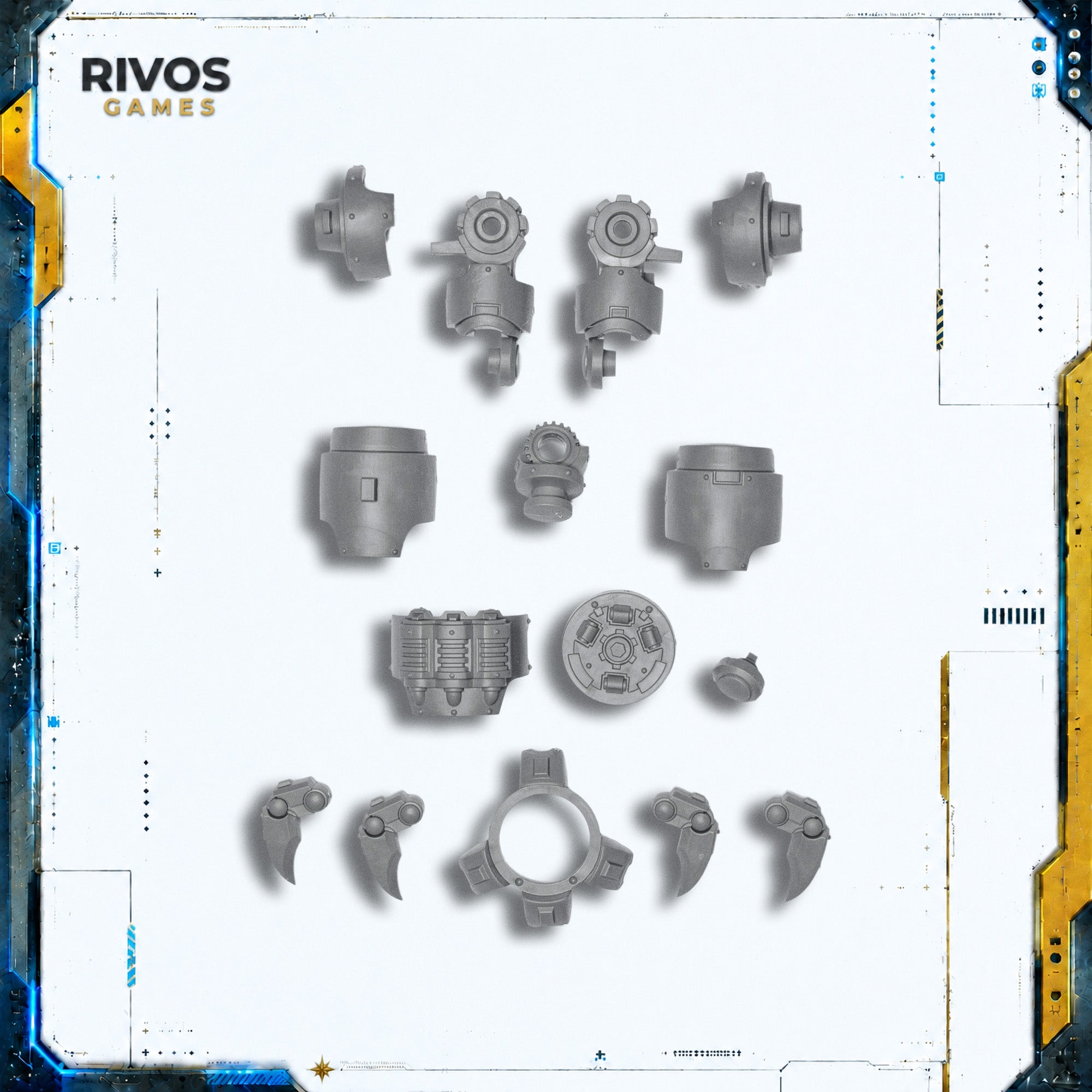 Warhammer 40K Space Marines Brutalis Dreadnought Left Arm with Talons - Bits (Bitz)
