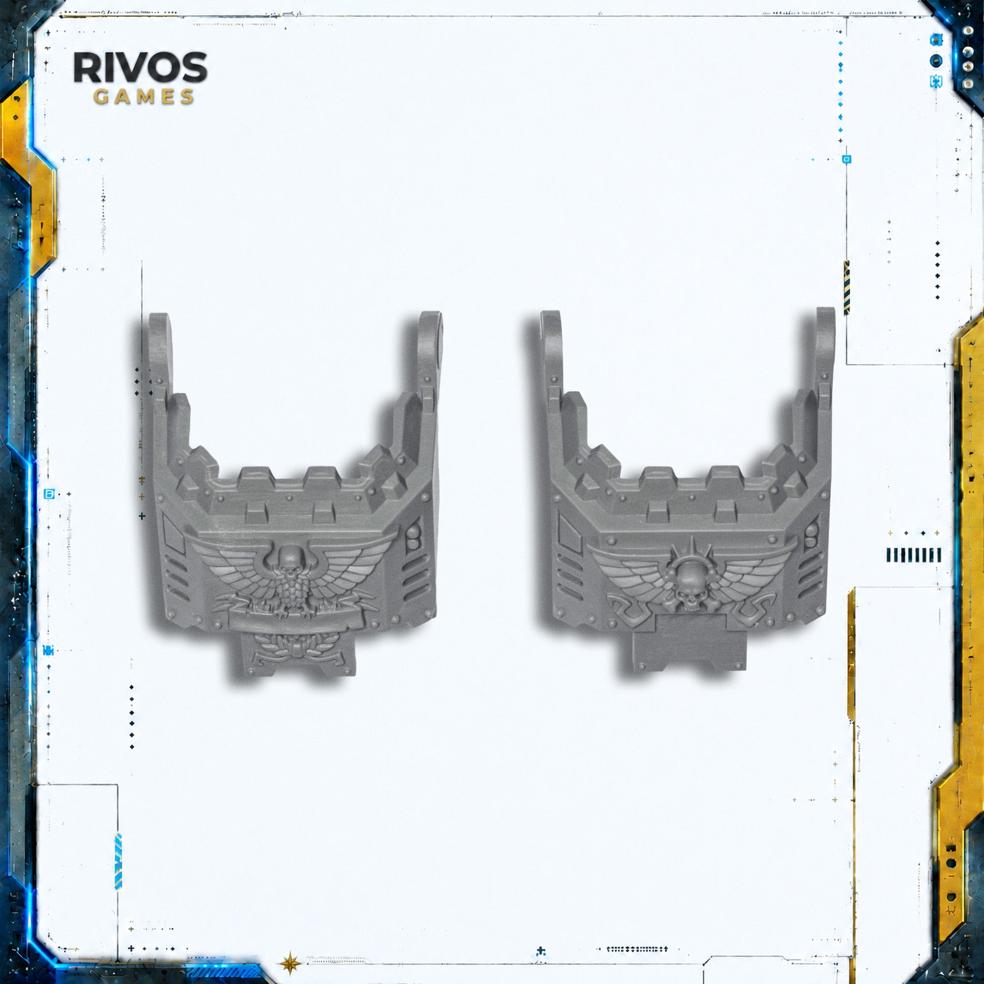 Warhammer 40K Space Marines Brutalis Dreadnought Armour Panels A - Bits (Bitz)