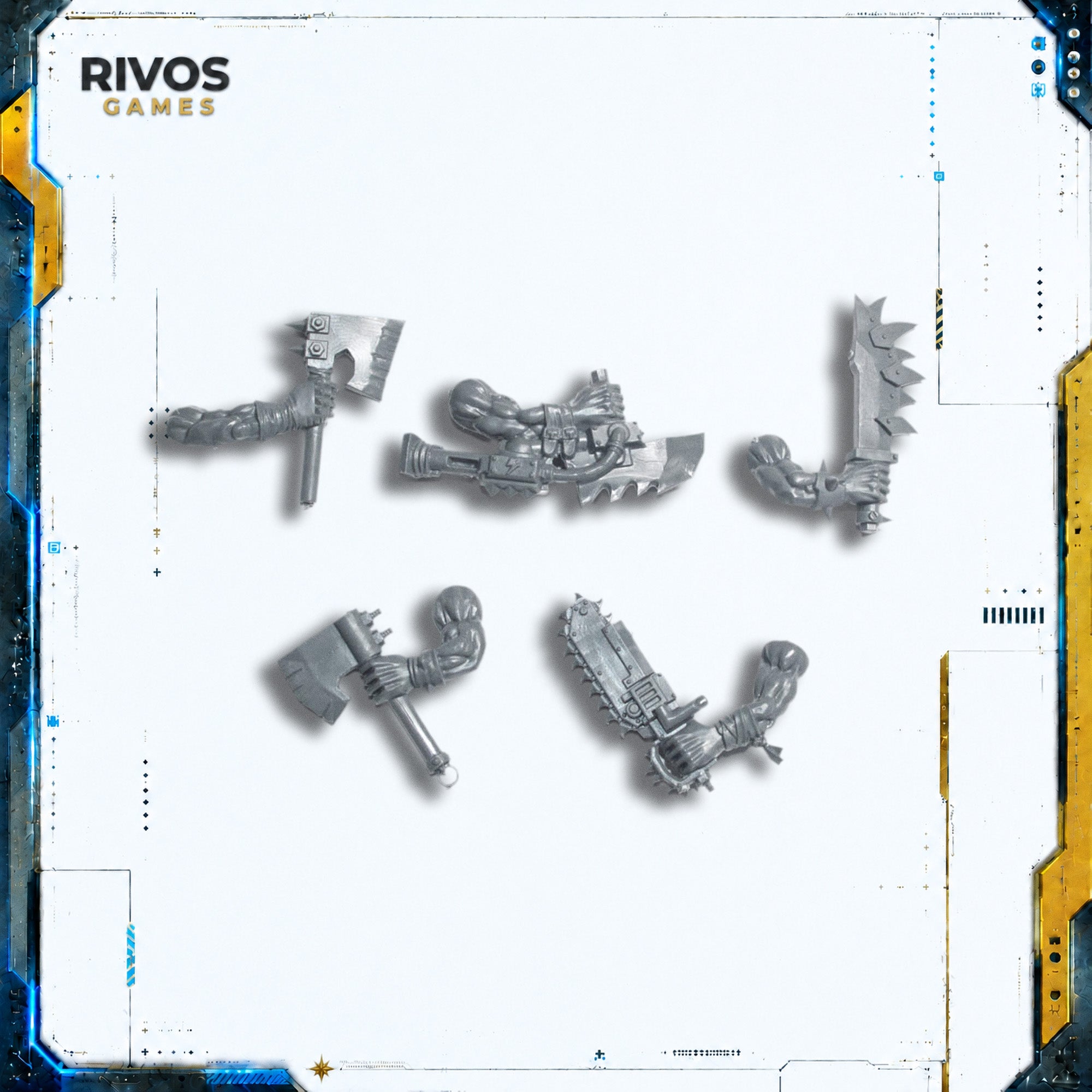 Warhammer 40K Orks Ork Stormboyz Choppa x 5 - Bits (Bitz)