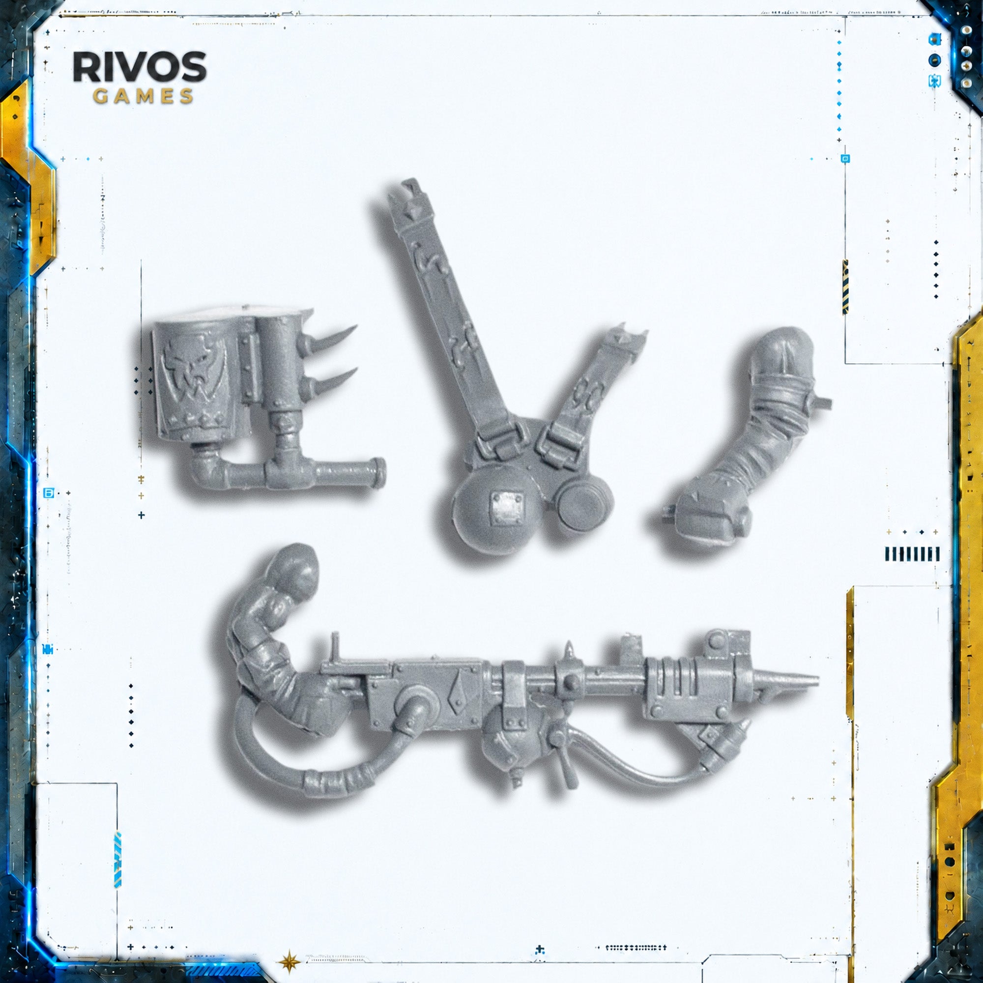 Warhammer 40K Orks Ork Lootas/Burna Boyz Burna A - Bits (Bitz)