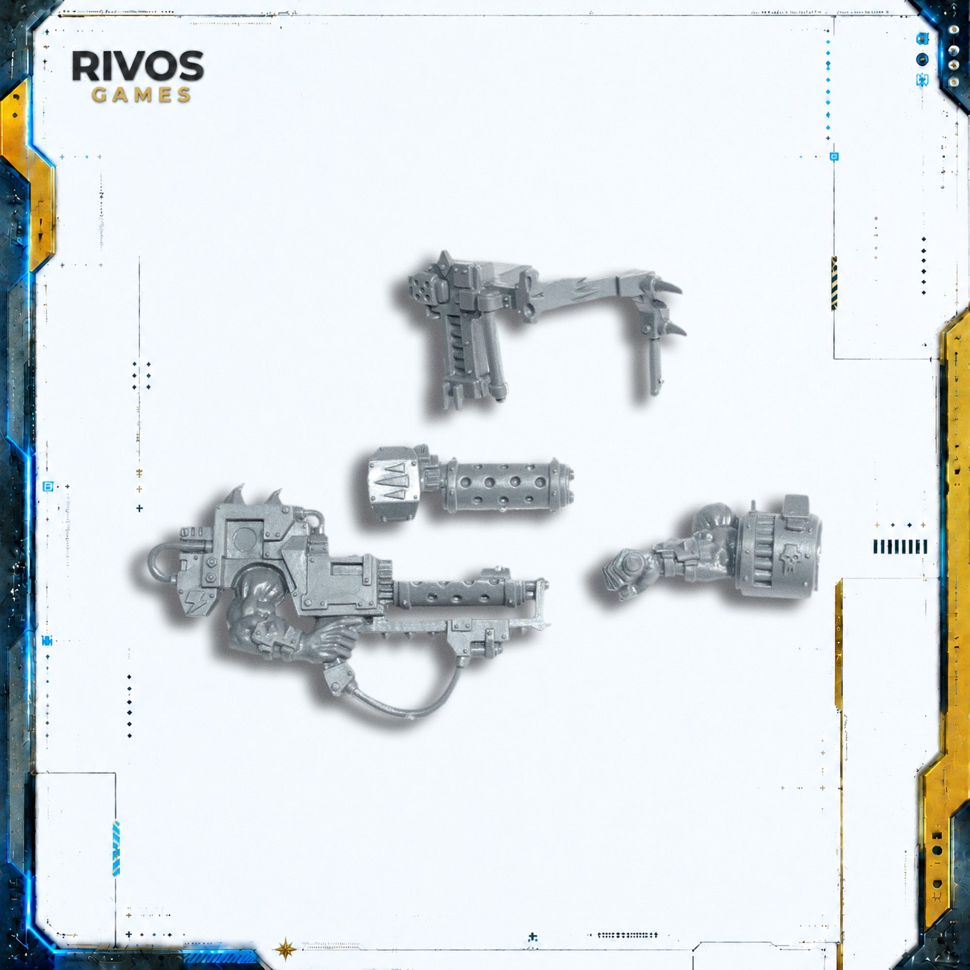 Warhammer 40K Orks Ork Lootas/Burna Boyz Deffgun B - Bits (Bitz)
