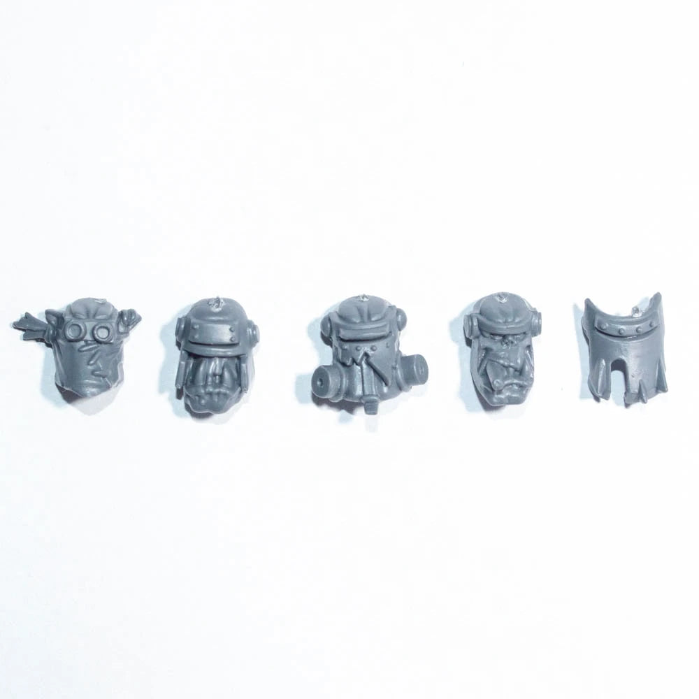 Warhammer 40K Orks Ork Lootas/Burna Boyz Heads x 4 A  Bits Bitz