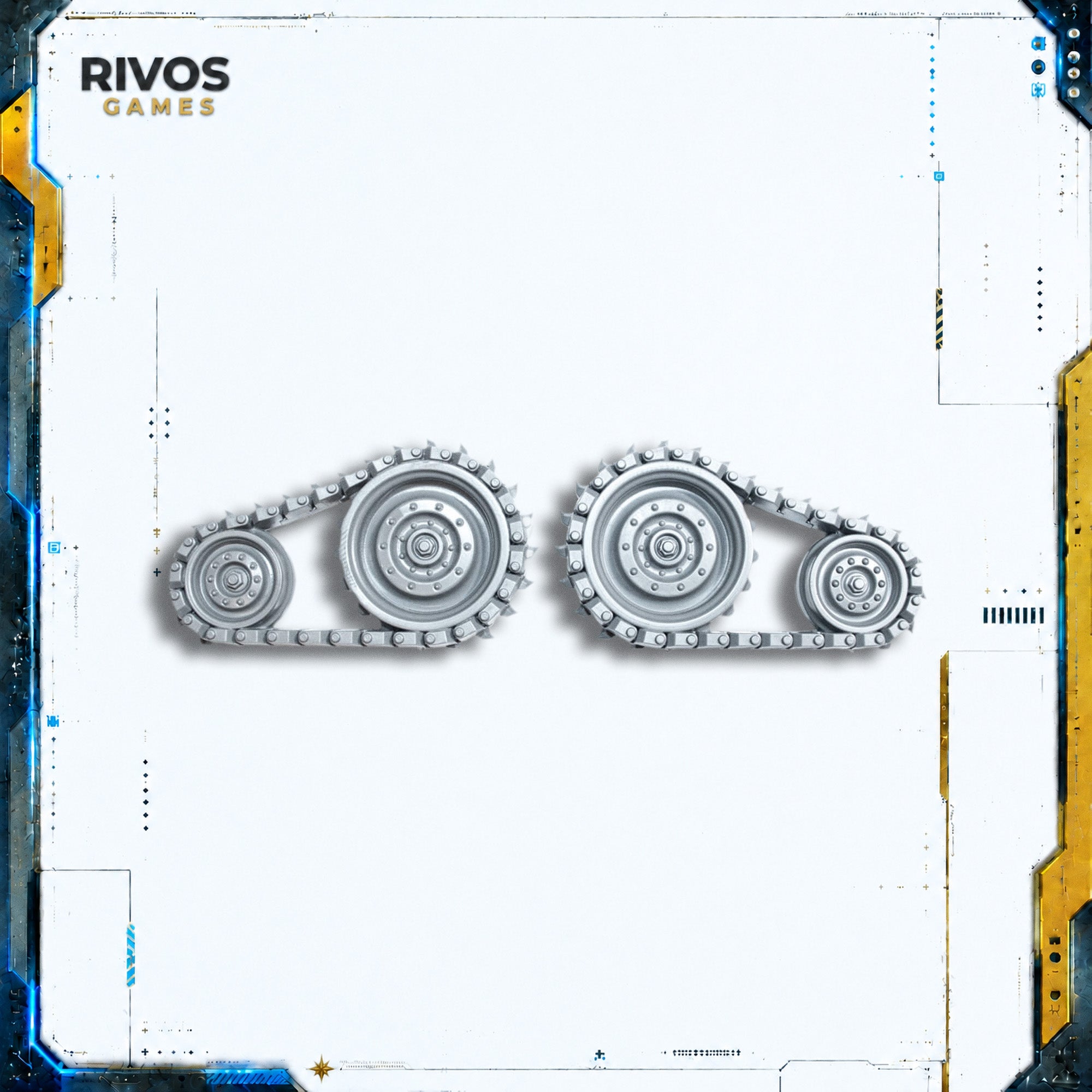 Warhammer 40K Orks Ork Megatrakk Scrapjet Tracks - Bits (Bitz)