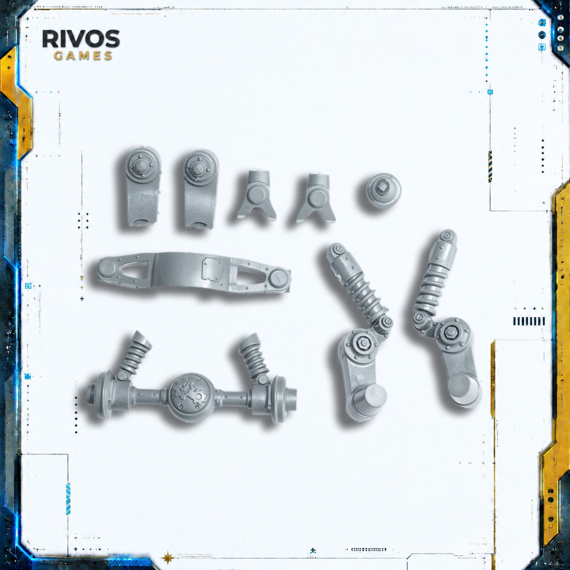 Warhammer 40K Orks Ork Megatrakk Scrapjet Axles and Suspension - Bits (Bitz)