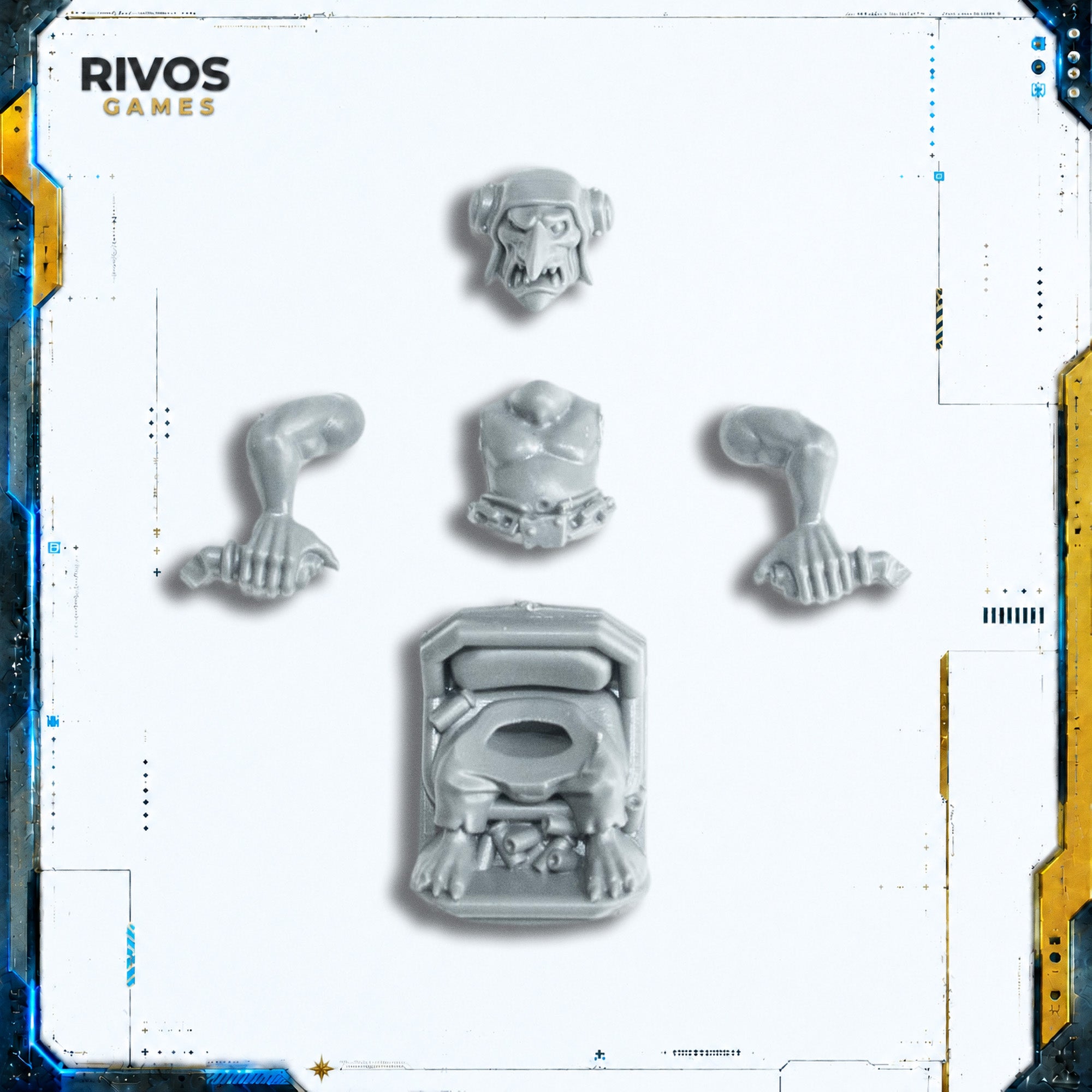 Warhammer 40K Orks Ork Megatrakk Scrapjet Grot Gunner - Bits (Bitz)