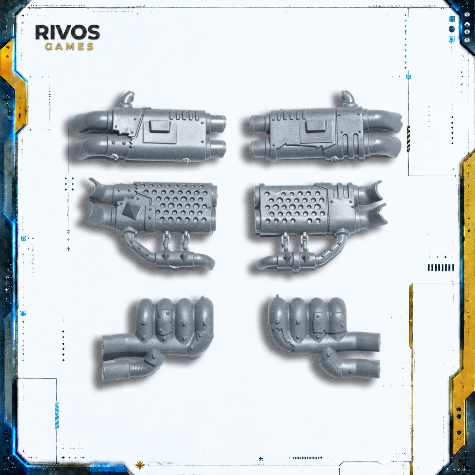 Warhammer 40K Orks Ork Shokkjump Dragsta Exhausts - Bits (Bitz)