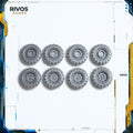 Warhammer 40K Genestealer Cults Achilles Ridgerunner Wheels x 4 - Bits (Bitz)
