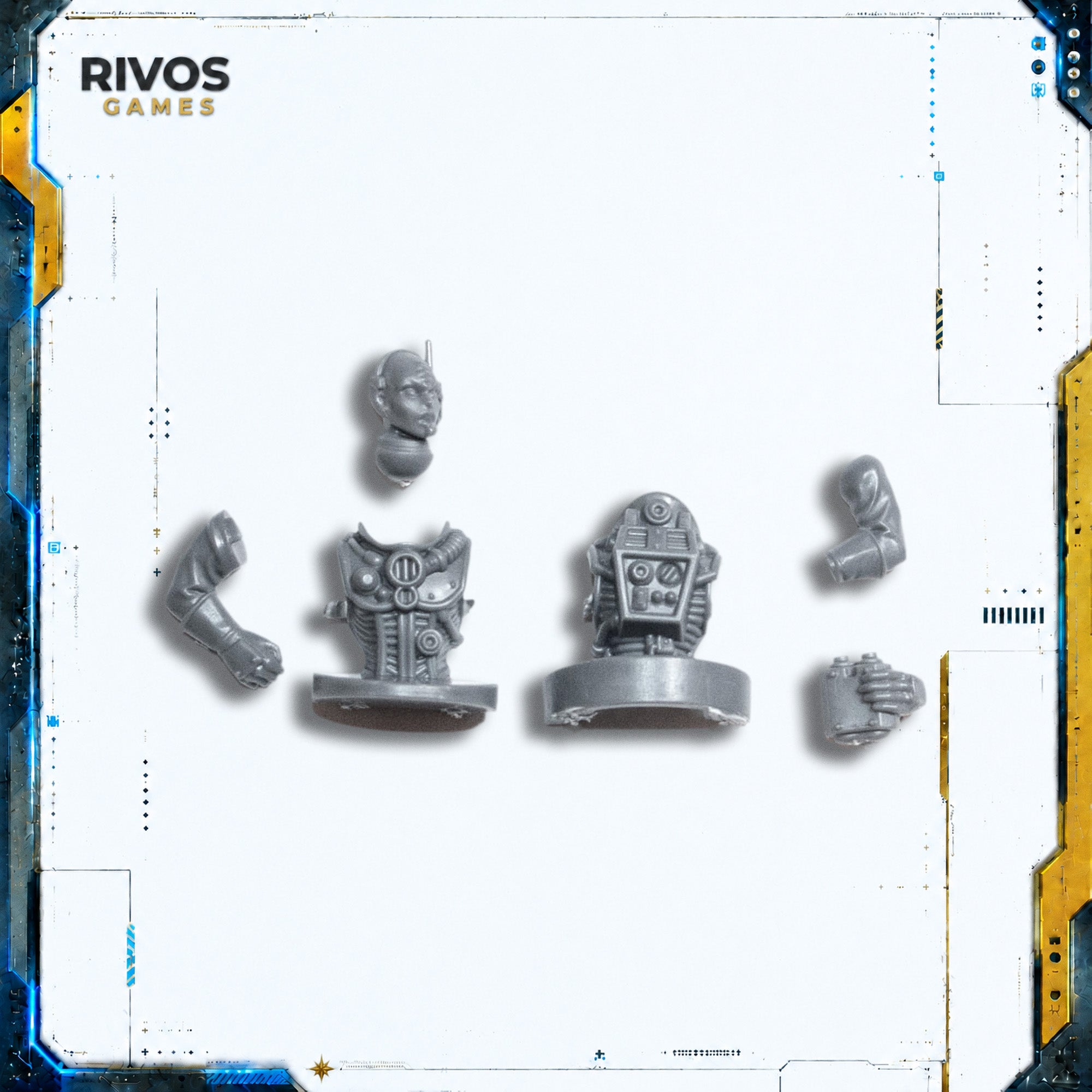 Warhammer 40K Genestealer Cults Achilles Ridgerunner Crew A - Bits (Bitz)