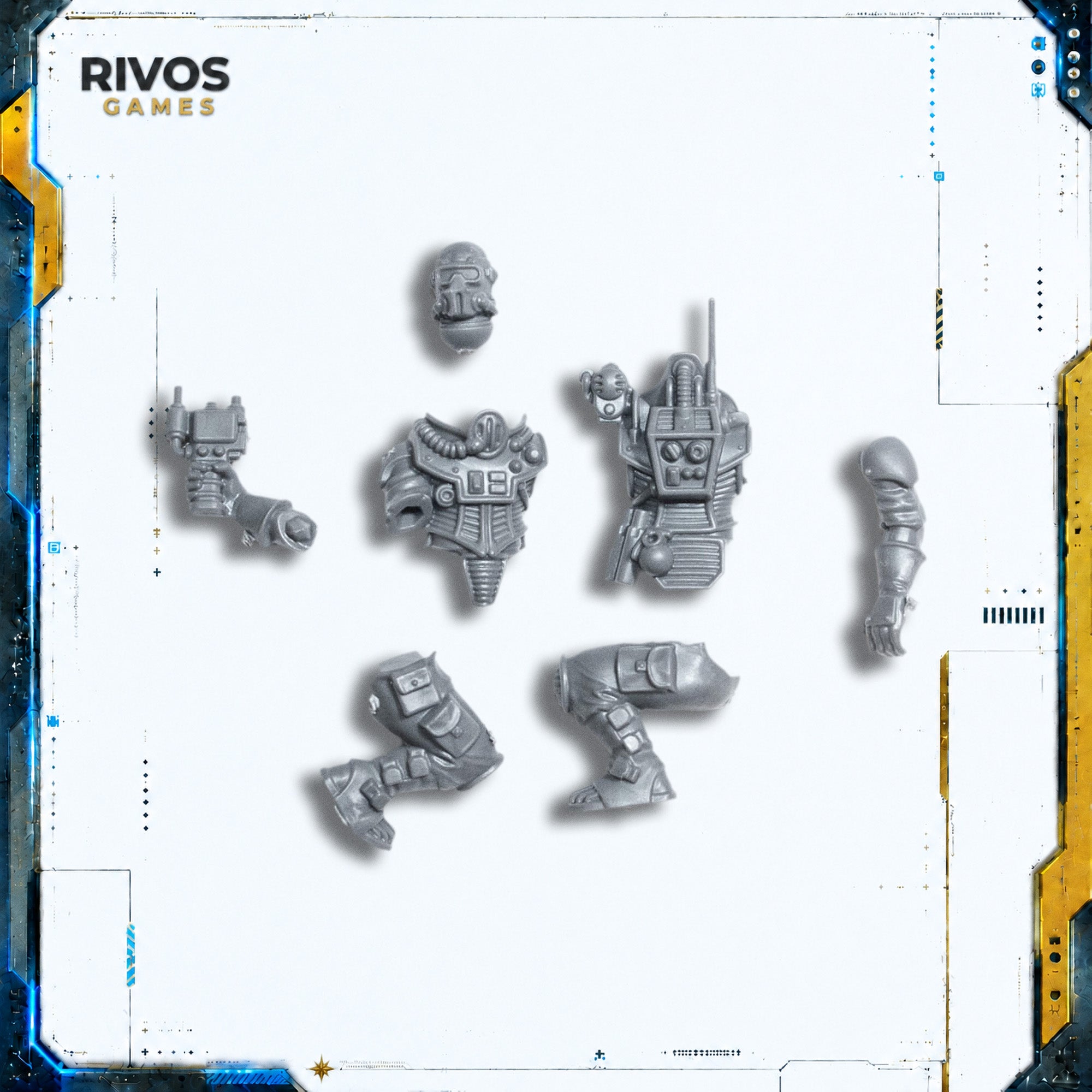 Warhammer 40K Genestealer Cults Achilles Ridgerunner Crew B - Bits (Bitz)