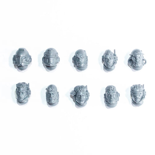 Warhammer 40K Black Templars Upgrades Heads x 10 Bits Bitz