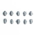 Black Templars Upgrades Heads x 10 - Warhammer - Authentic Sprue