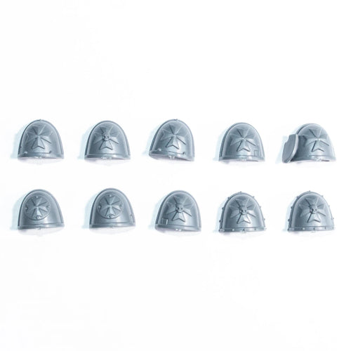 Warhammer 40K Black Templars Upgrades Shoulder Pads x 10 Bits Bitz