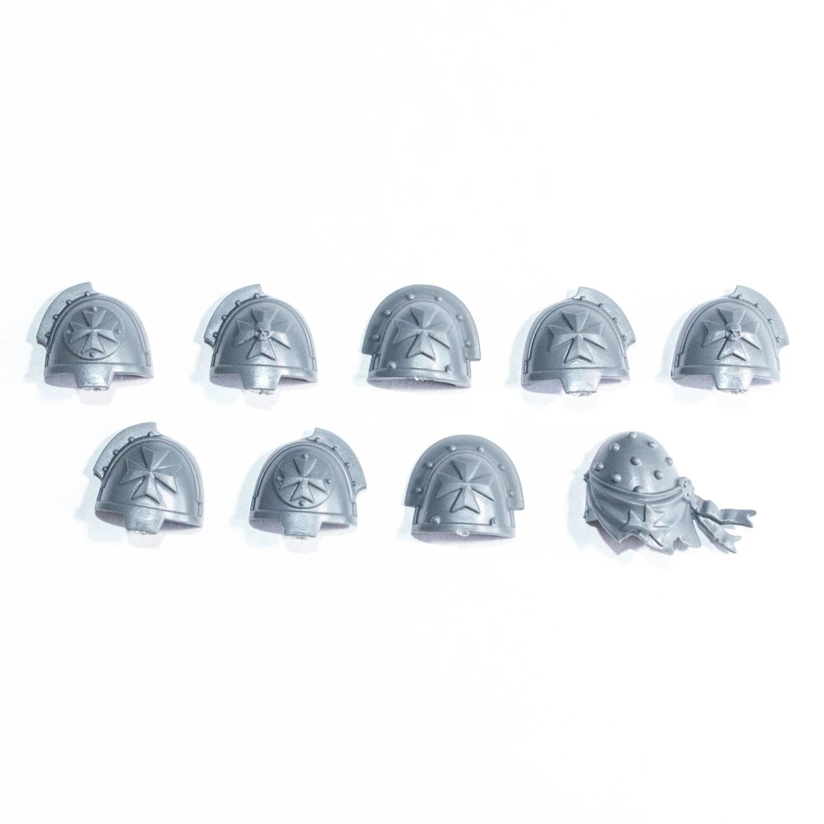 Warhammer 40K Black Templars Upgrades Shoulder Pads x 9 Bits Bitz