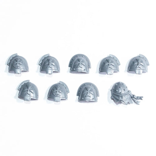 Warhammer 40K Black Templars Upgrades Shoulder Pads x 9 Bits Bitz