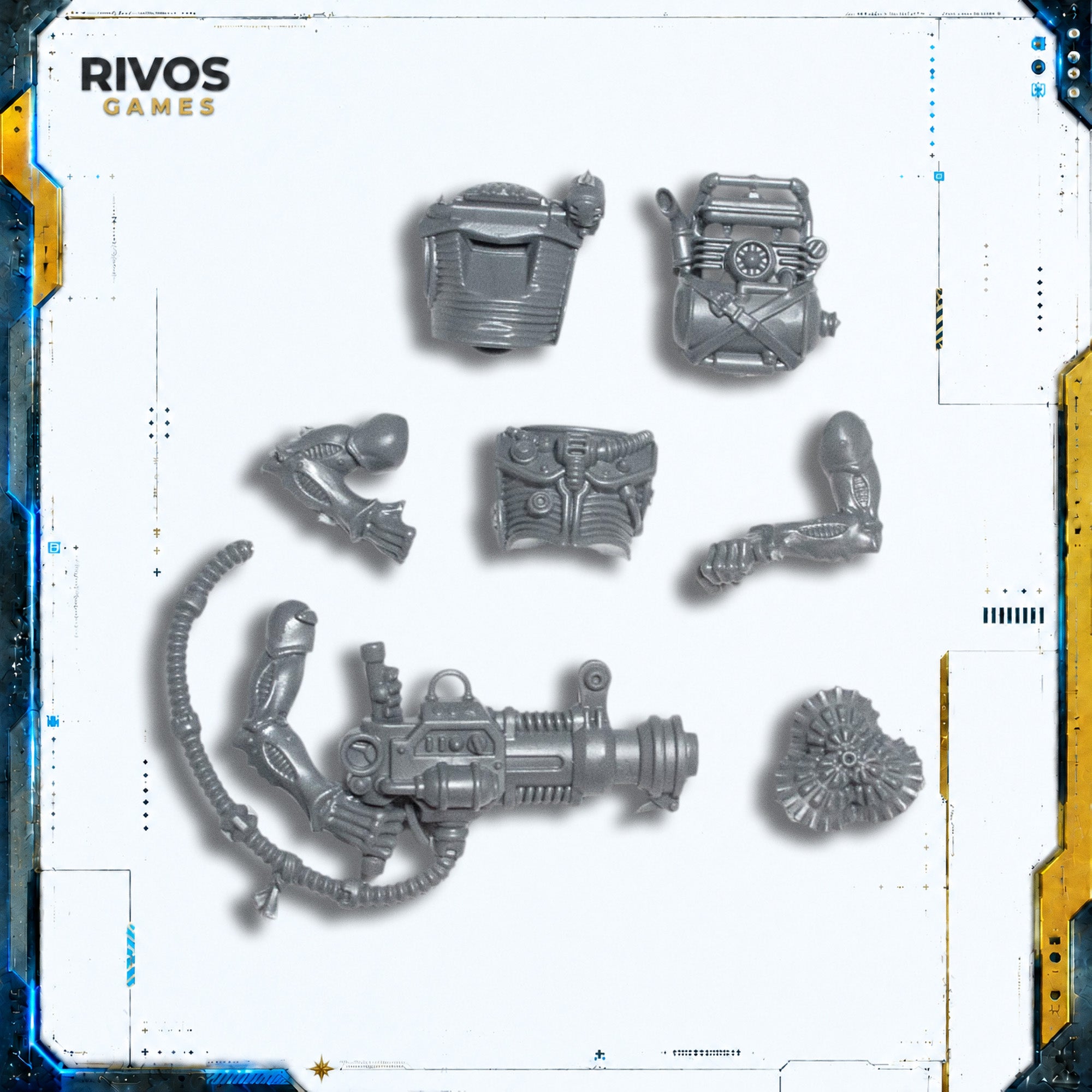 Warhammer 40K Genestealer Cults Acolyte Hybrids Heavy Rock Drill - Bits (Bitz)