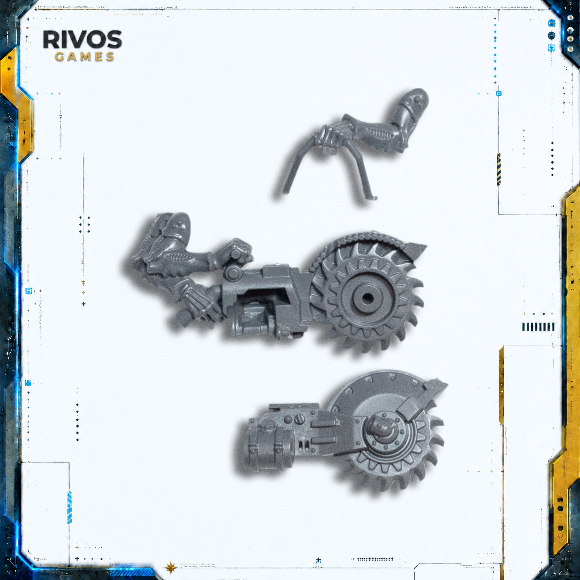 Warhammer 40K Genestealer Cults Acolyte Hybrids Heavy Rock Saw - Bits (Bitz)