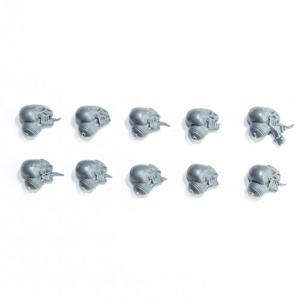 Warhammer 40K Genestealer Cults Acolyte Hybrids Heads x 10 Bits Bitz