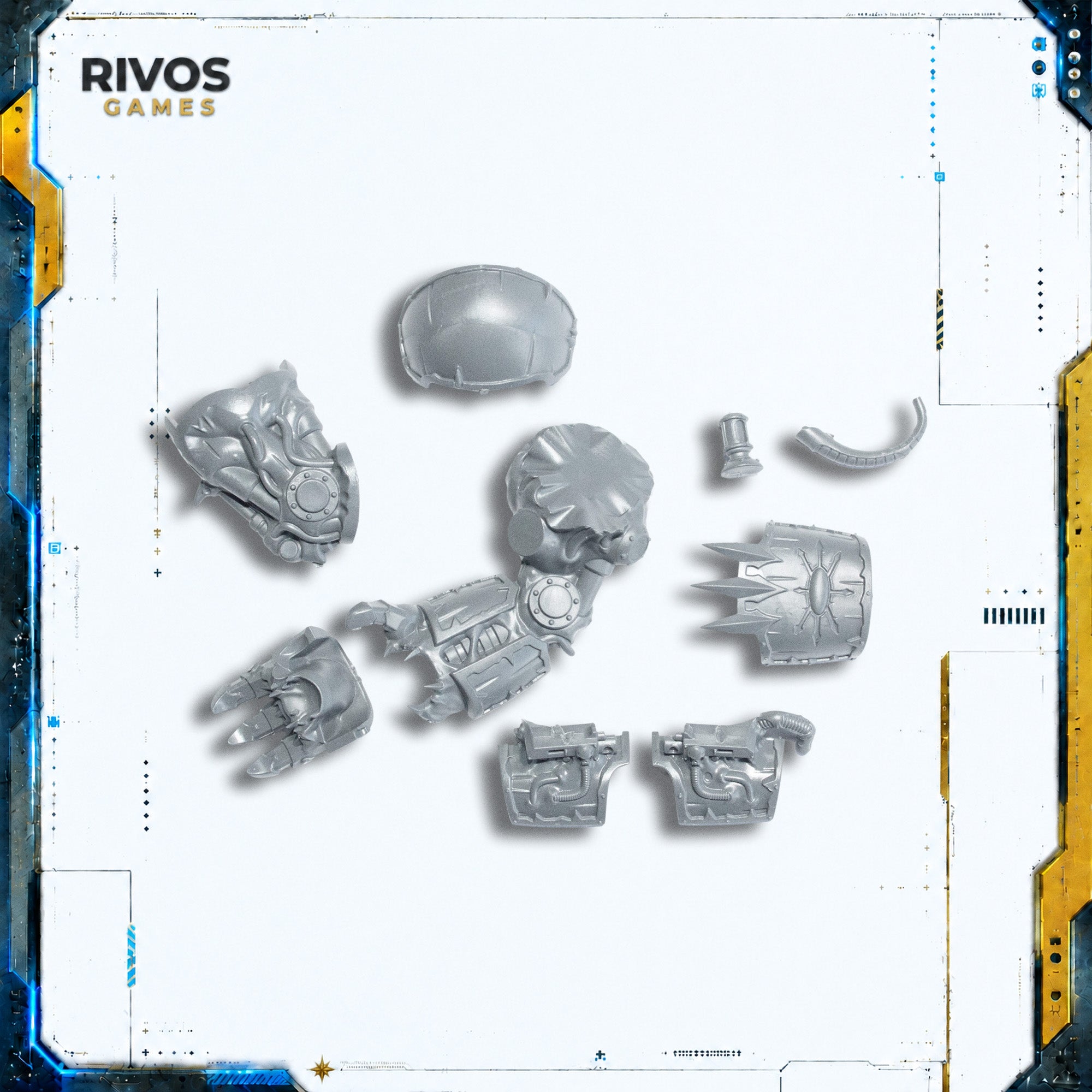 Warhammer 40K Chaos Space Marines Helbrute Right Arm and Fist - Bits (Bitz)