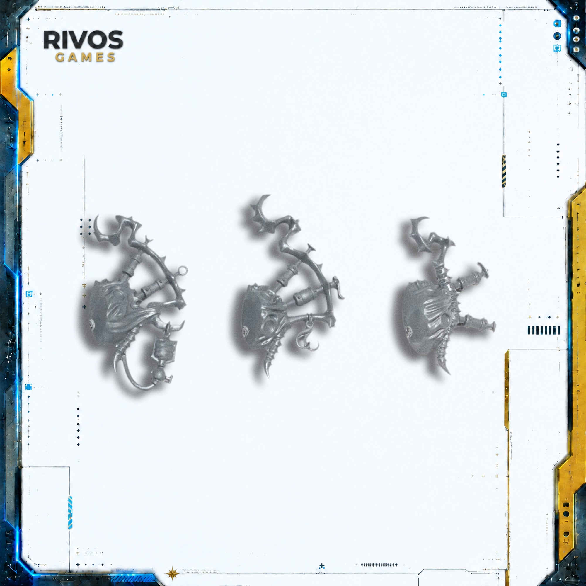 Warhammer 40K Drukhari Wracks Hump Backs x 3 - Bits (Bitz)