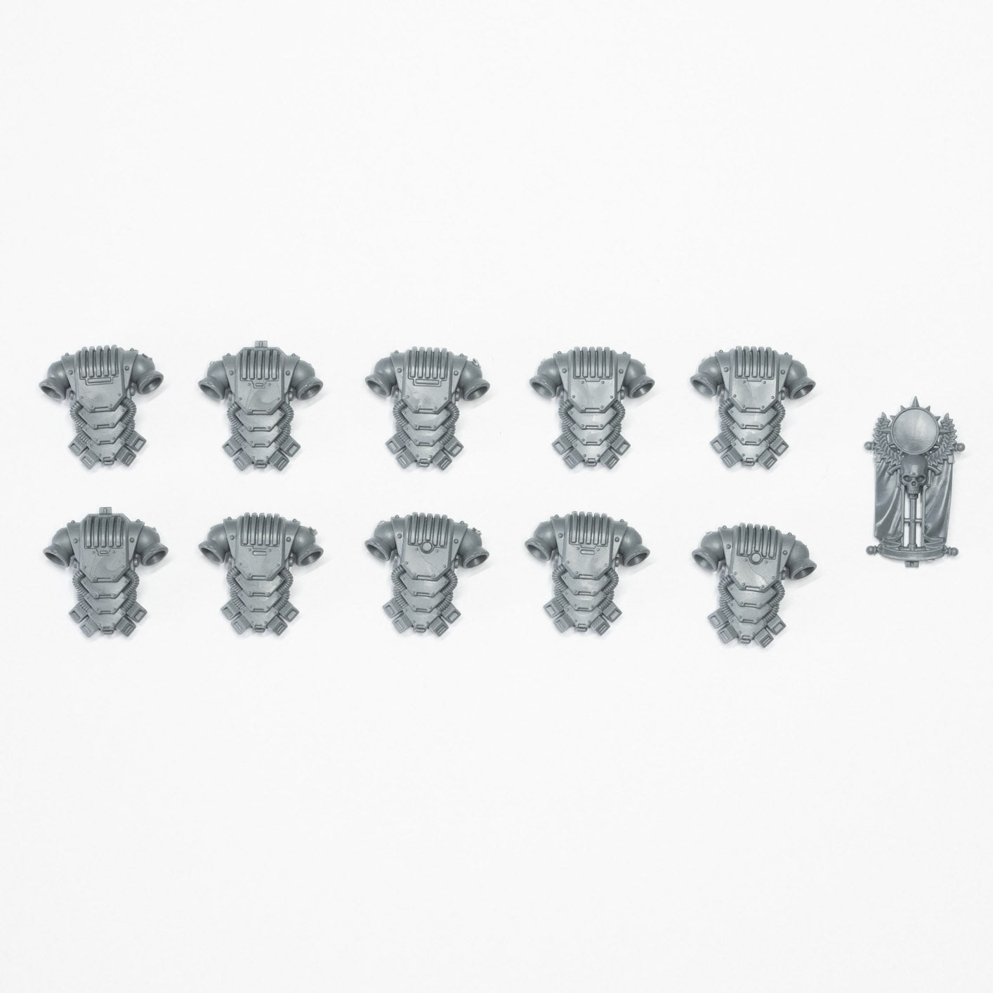 Horus Heresy Space Marines Mark VI Tactical Squad Backpacks x 10 - Warhammer - Kitbash Bit