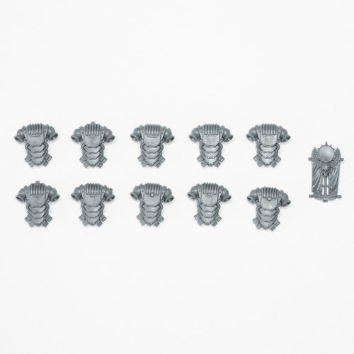 Horus Heresy Space Marines Mark VI Tactical Squad Backpacks x 10 - Warhammer - Kitbash Bit