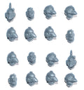 Horus Heresy Space Marines Mark VI Tactical Squad Heads x 16  Bits Bitz