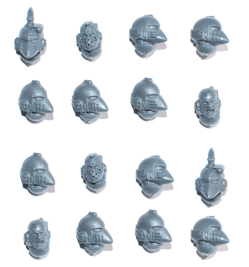 Horus Heresy Space Marines Mark VI Tactical Squad Heads x 16  Bits Bitz