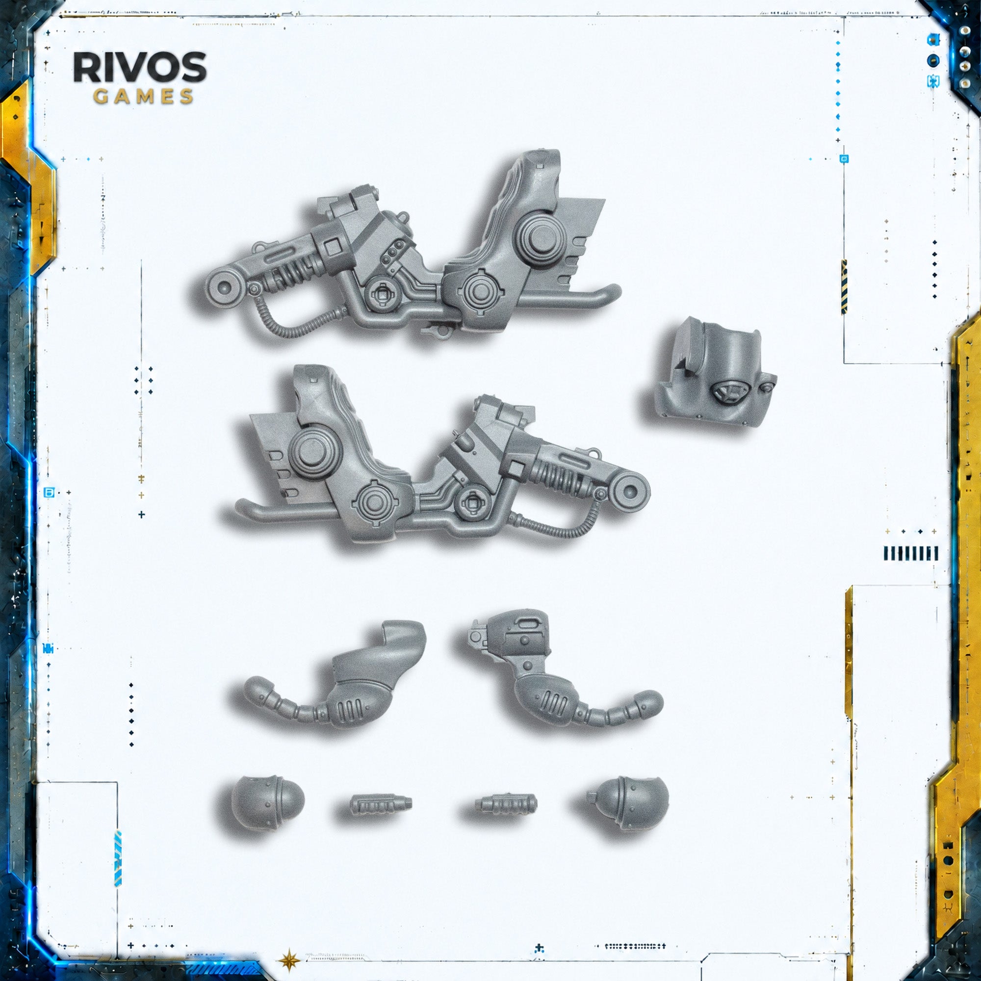 Warhammer 40K Leagues of Votann Hernkyn Pioneers Magna Coil Bike Chasis A - Bits (Bitz)